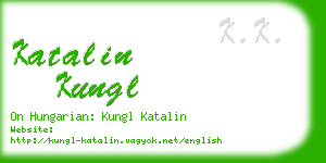 katalin kungl business card